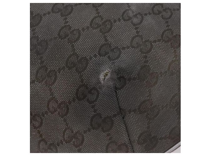 Borsa a Tracolla GUCCI GG Canvas Silver 181092 Auth 207594 Argento - vista 10