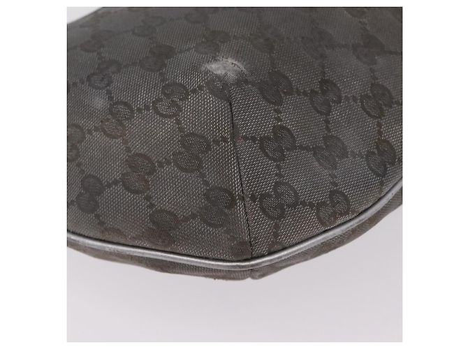 Borsa a Tracolla GUCCI GG Canvas Silver 181092 Auth 207594 Argento - vista 19