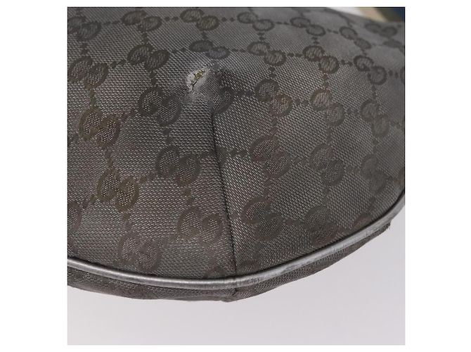 Borsa a Tracolla GUCCI GG Canvas Silver 181092 Auth 207594 Argento - vista 20