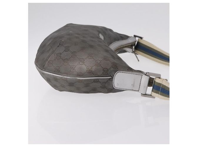 Borsa a Tracolla GUCCI GG Canvas Silver 181092 Auth 207594 Argento - vista 3