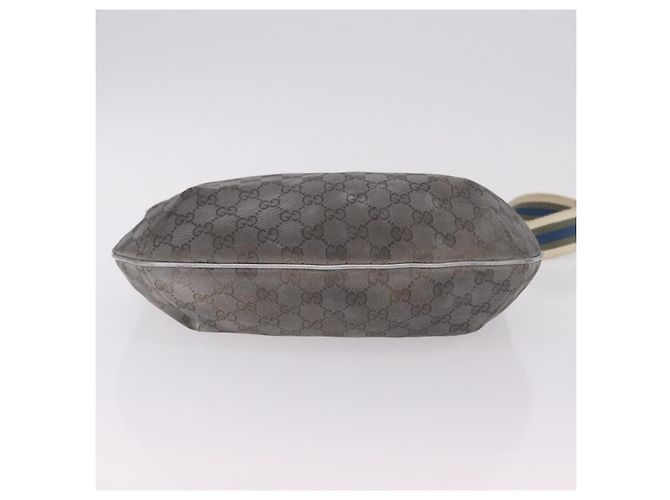 Borsa a Tracolla GUCCI GG Canvas Silver 181092 Auth 207594 Argento - vista 5