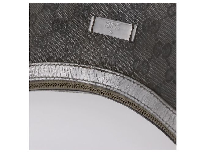 Borsa a Tracolla GUCCI GG Canvas Silver 181092 Auth 207594 Argento - vista 7