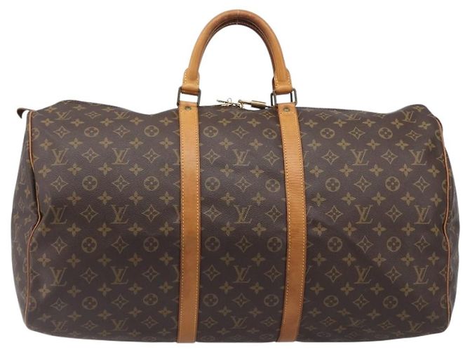 LOUIS VUITTON Monogram Keepall 55 Boston Bag M41424 LV Auth 205084V Monogramm - Ansicht 13