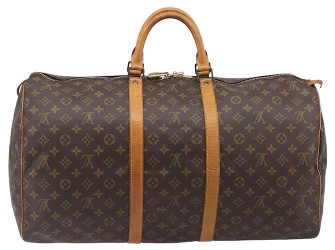 LOUIS VUITTON Monogram Keepall 55 Boston Bag M41424 LV Auth 205084V Monogramm - Ansicht 2