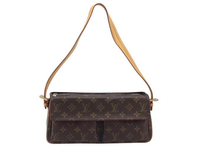 LOUIS VUITTON Borsa a tracolla Monogram Viva Cite MM M51164 LV Auth BA16037A Monogramma - vista 13