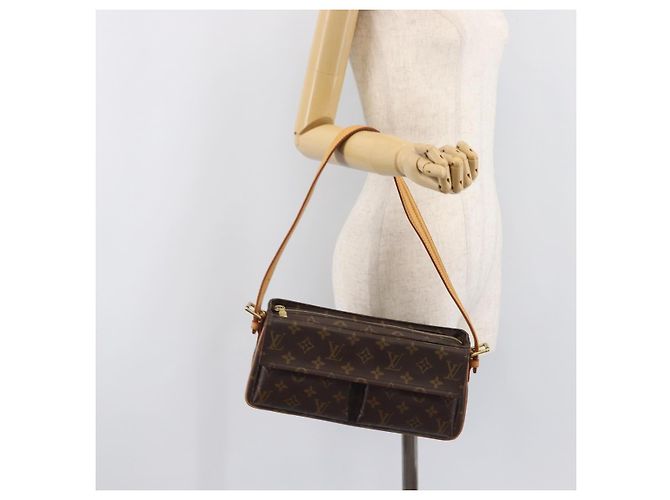 LOUIS VUITTON Borsa a tracolla Monogram Viva Cite MM M51164 LV Auth BA16037A Monogramma - vista 22
