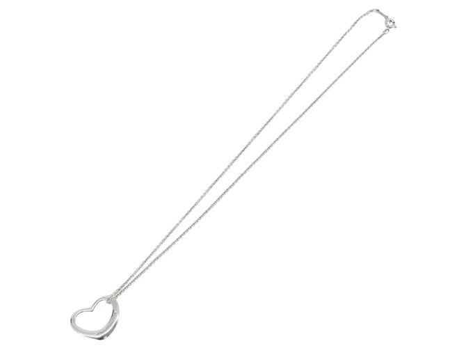 Tiffany & Co. Open Heart Halskette Ag925 Silver Auth 205493M Silber - Ansicht 10
