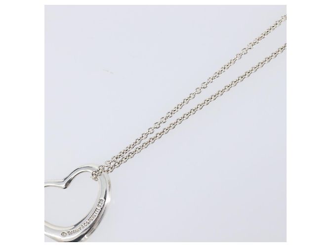 Tiffany & Co. Open Heart Halskette Ag925 Silver Auth 205493M Silber - Ansicht 13