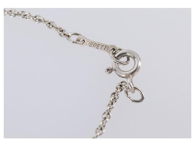 Tiffany & Co. Open Heart Halskette Ag925 Silver Auth 205493M Silber - Ansicht 19