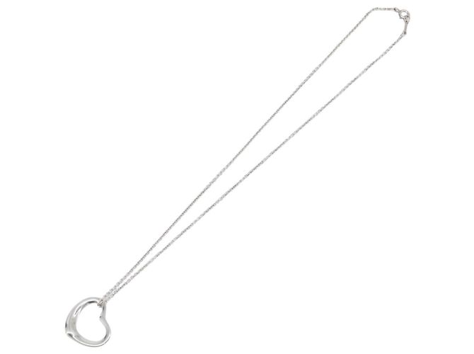 Tiffany & Co. Open Heart Halskette Ag925 Silver Auth 205493M Silber - Ansicht 2