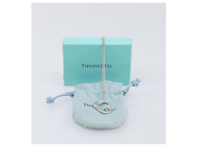 Tiffany & Co. Open Heart Halskette Ag925 Silver Auth 205493M Silber - Ansicht 20