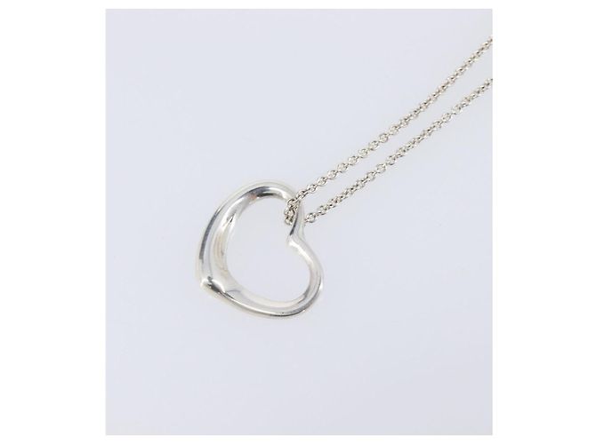 Tiffany & Co. Open Heart Halskette Ag925 Silver Auth 205493M Silber - Ansicht 3
