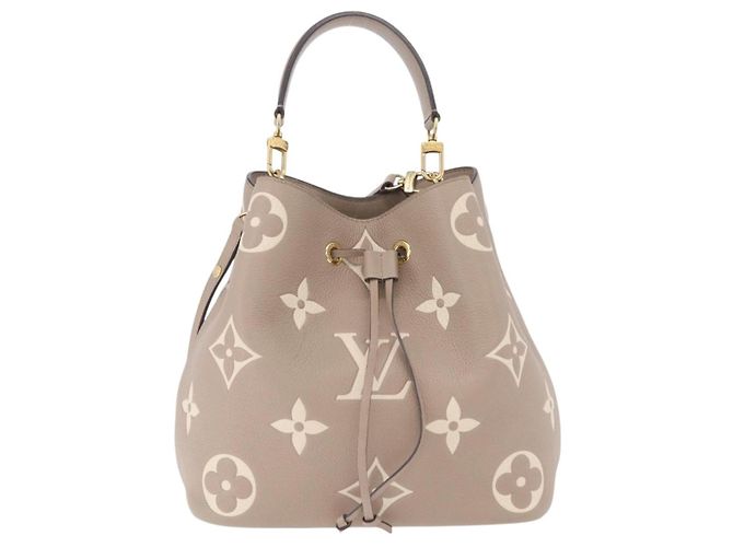 Néonoé Borsa LOUIS VUITTON Monogram Empreinte Neo Noe MM Beige M45555 LV Auth ka6488M Monogramma - vista 13