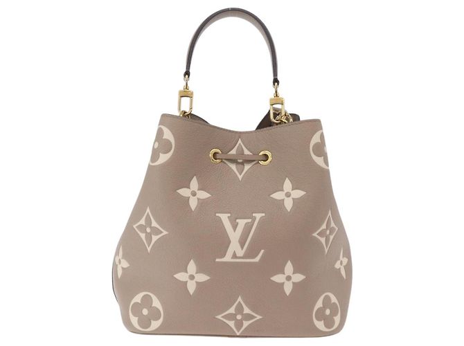 Néonoé Borsa LOUIS VUITTON Monogram Empreinte Neo Noe MM Beige M45555 LV Auth ka6488M Monogramma - vista 2