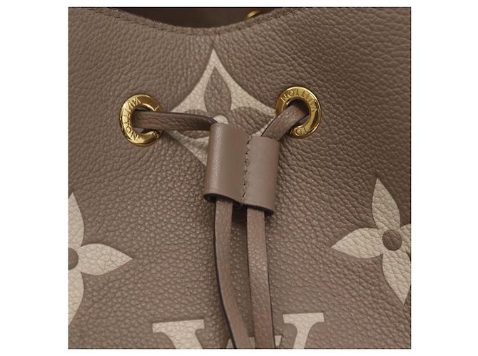 Néonoé Borsa LOUIS VUITTON Monogram Empreinte Neo Noe MM Beige M45555 LV Auth ka6488M Monogramma - vista 23