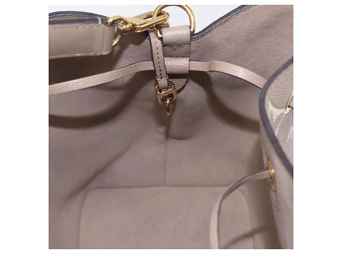 Néonoé Borsa LOUIS VUITTON Monogram Empreinte Neo Noe MM Beige M45555 LV Auth ka6488M Monogramma - vista 26