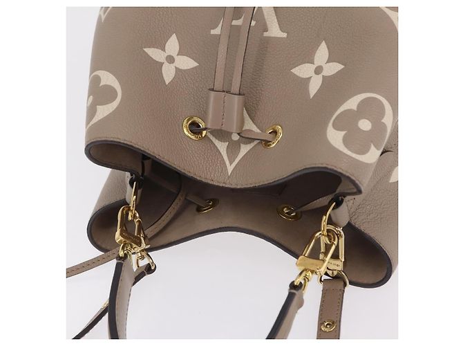 Néonoé Borsa LOUIS VUITTON Monogram Empreinte Neo Noe MM Beige M45555 LV Auth ka6488M Monogramma - vista 7