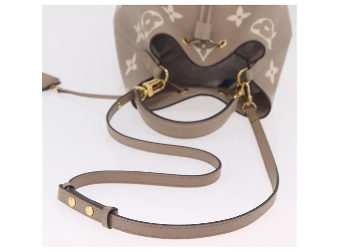 Néonoé Borsa LOUIS VUITTON Monogram Empreinte Neo Noe MM Beige M45555 LV Auth ka6488M Monogramma - vista 9