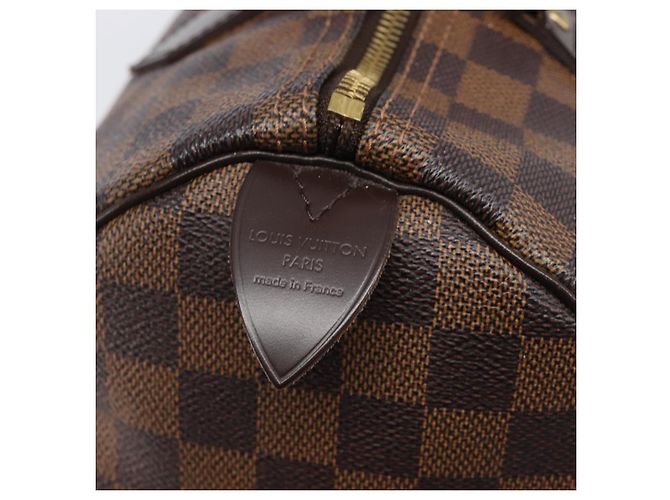 LOUIS VUITTON Damier Ebene Speedy 30 Hand Bag N41364 LV Auth LN098V - vista 19