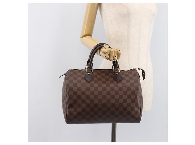 LOUIS VUITTON Damier Ebene Speedy 30 Hand Bag N41364 LV Auth LN098V - vista 23