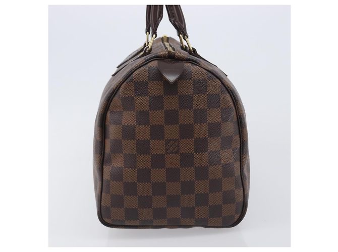 LOUIS VUITTON Damier Ebene Speedy 30 Hand Bag N41364 LV Auth LN098V - vista 3