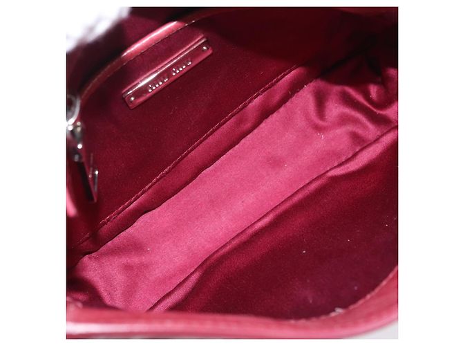 Miu Miu Schultertasche Leder Rosa Silber Auth BA16100A Pink - Ansicht 11