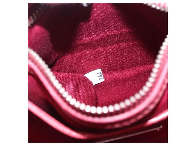 Miu Miu Schultertasche Leder Rosa Silber Auth BA16100A Pink - Ansicht 12