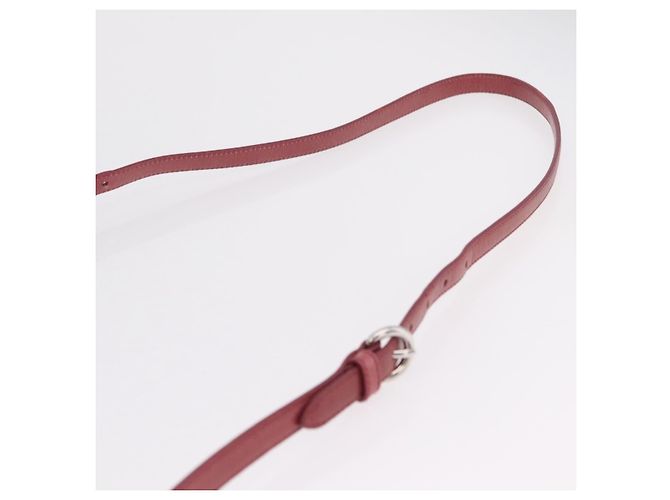 Miu Miu Schultertasche Leder Rosa Silber Auth BA16100A Pink - Ansicht 14
