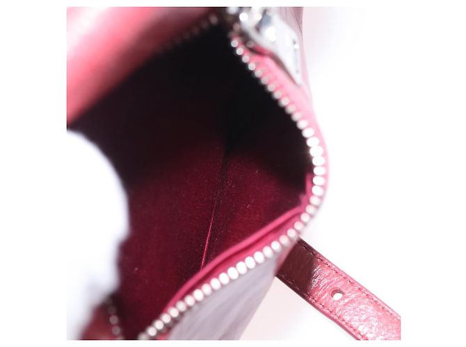 Miu Miu Schultertasche Leder Rosa Silber Auth BA16100A Pink - Ansicht 32