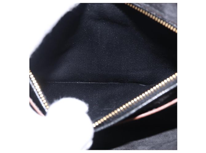 Borsa a tracolla Miu Miu Madras in pelle nera e oro Auth 207539M Nero - vista 30