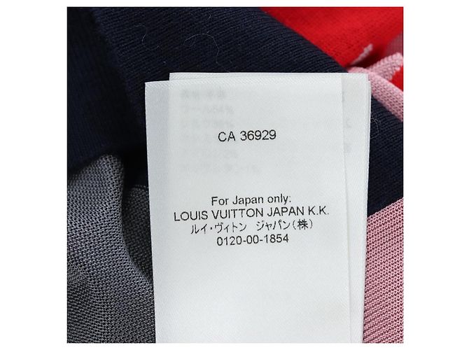 LOUIS VUITTON Kurzarm T-Shirt aus Strick S Navy LV Auth 204948M Marineblau - Ansicht 13