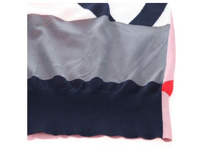 LOUIS VUITTON Kurzarm T-Shirt aus Strick S Navy LV Auth 204948M Marineblau - Ansicht 7