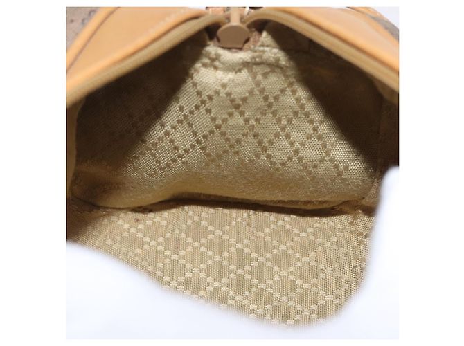 Borsa a Tracolla GUCCI Pelle Beige Oro 007 115 5770 Auth 206426 - vista 21