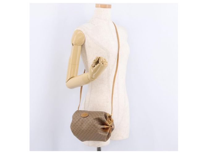 Borsa a Tracolla GUCCI Pelle Beige Oro 007 115 5770 Auth 206426 - vista 25