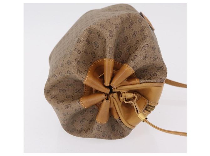 Borsa a Tracolla GUCCI Pelle Beige Oro 007 115 5770 Auth 206426 - vista 3