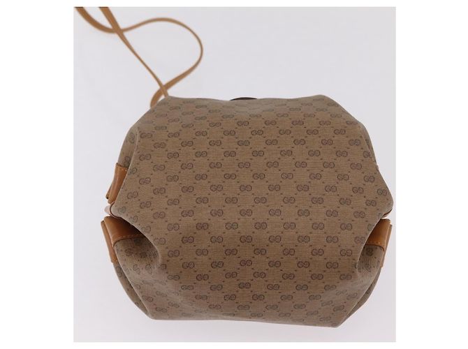 Borsa a Tracolla GUCCI Pelle Beige Oro 007 115 5770 Auth 206426 - vista 5