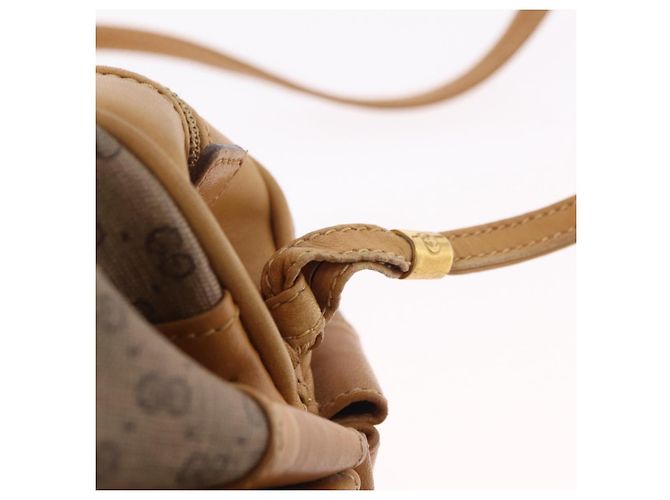 Borsa a Tracolla GUCCI Pelle Beige Oro 007 115 5770 Auth 206426 - vista 8