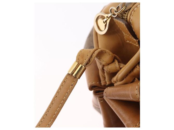 Borsa a Tracolla GUCCI Pelle Beige Oro 007 115 5770 Auth 206426 - vista 9