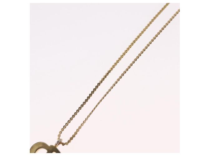 Collana Christian Dior Metal Gold Tone Auth ka6499 - vista 11