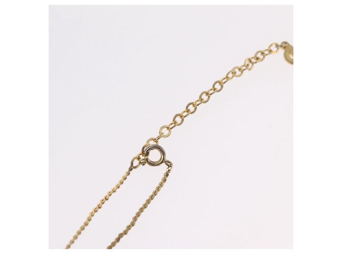 Collana Christian Dior Metal Gold Tone Auth ka6499 - vista 14