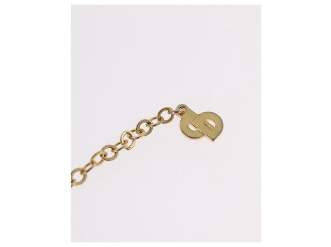 Collana Christian Dior Metal Gold Tone Auth ka6499 - vista 15