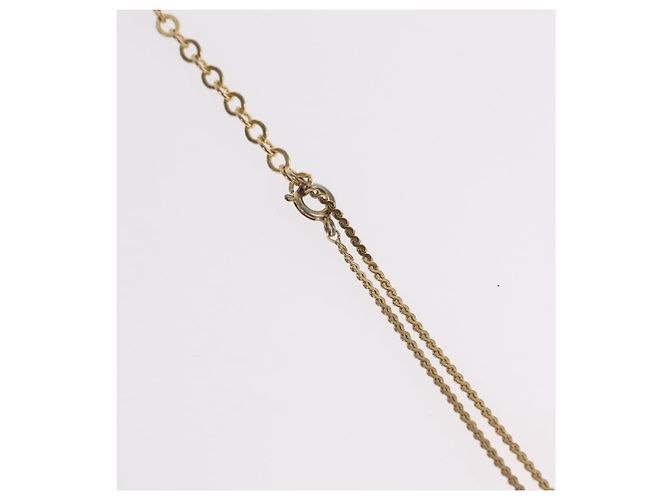 Collana Christian Dior Metal Gold Tone Auth ka6499 - vista 7