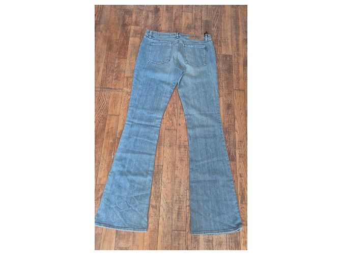 Calvin Klein Jeans Flare Donna Blu Chiaro Denim Stretch W30 - vista 9