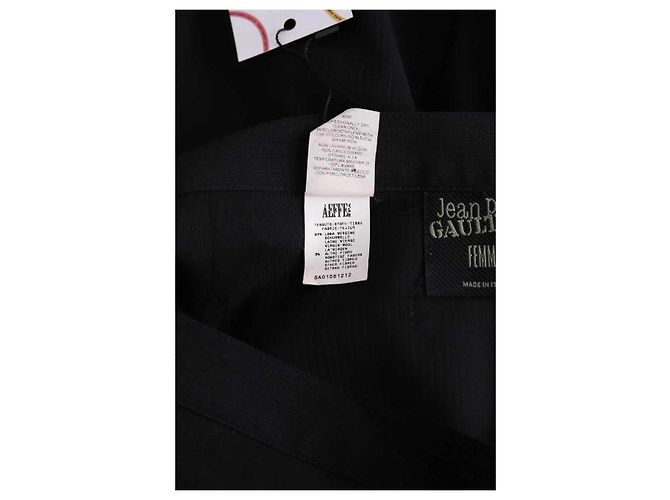 Falda de lana negra Jean Paul Gaultier Negro - vista 6