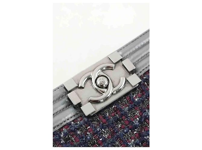 Chanel Borsa a tracolla Boy grigia Grigio - vista 6