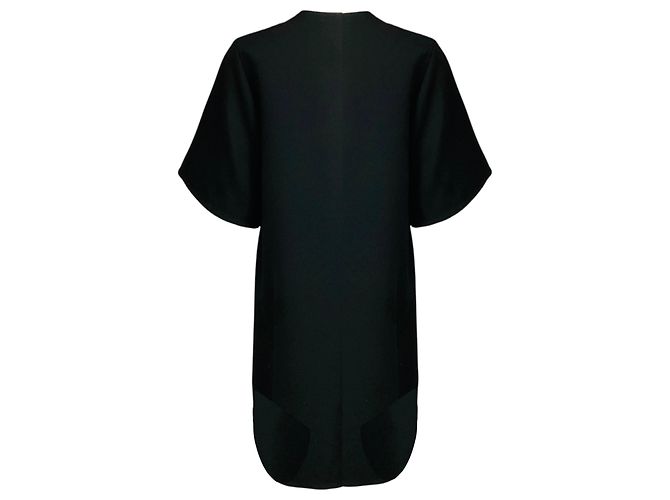 Cappotto a maniche corte in lana e mohair nero Roksanda - vista 3