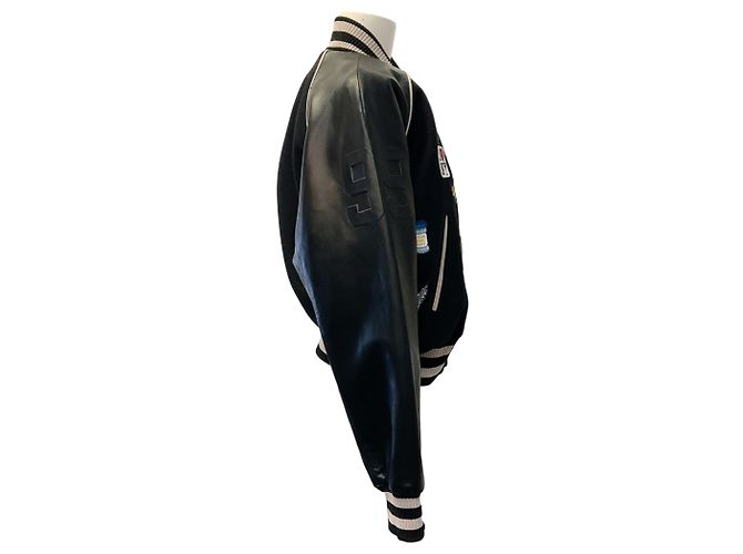 Chaqueta Varsity Retrofête New York Patch Negro - vista 2