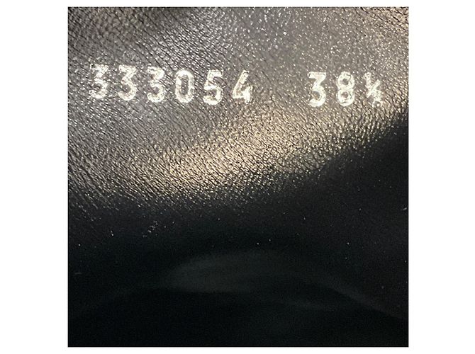 Botines de tacón de aguja en cuero negro Gucci / Botas cortas - vista 8