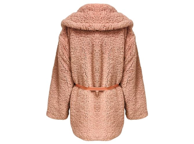 Dundas x Revolve Stevie Kunstpelz Teddy Mantel Blush Pink - Ansicht 3