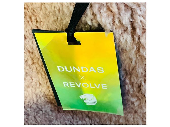 Dundas x Revolve Stevie Kunstpelz Teddy Mantel Blush Pink - Ansicht 5